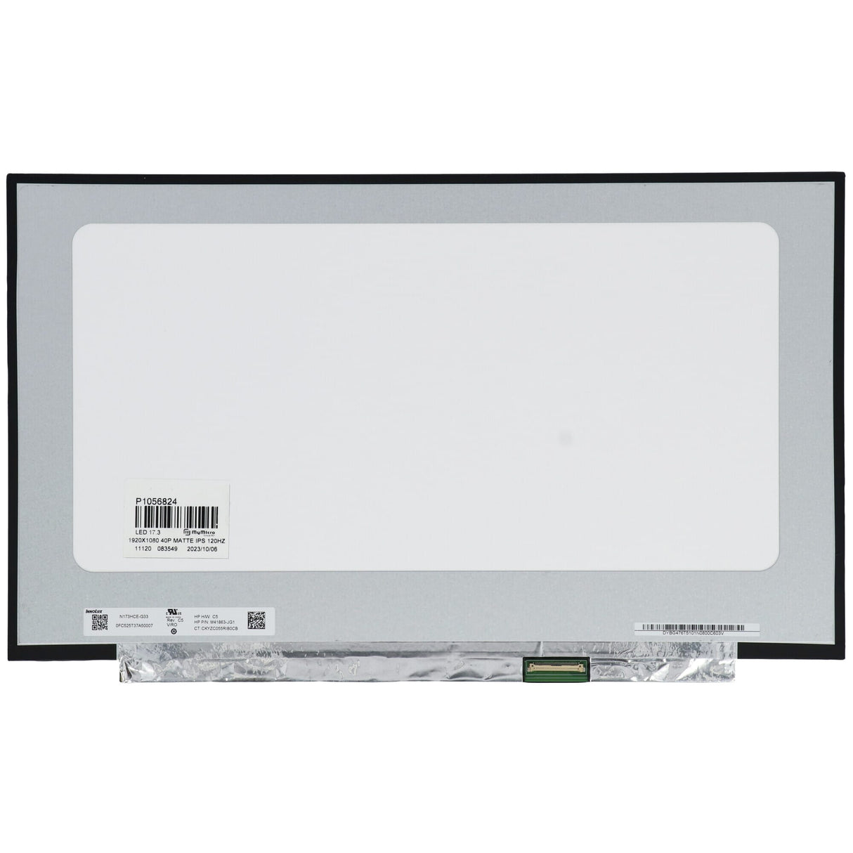 Pantalla LCD OEM de 17.3 pulgadas 1920x1080 Mat, 40pin, IPS, 120 Hz