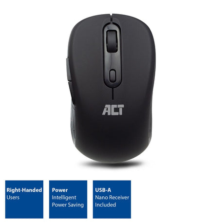 Act kabellose Maus, USB-Nano-Empfänger, 1600 dpi, schwarz