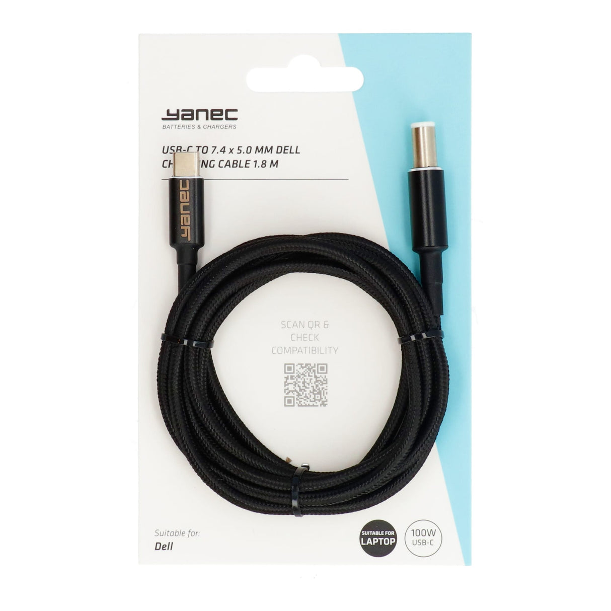 Yanec USB-C auf 7,4 x 5,0 mm Dell Ladekabel 1,8 m