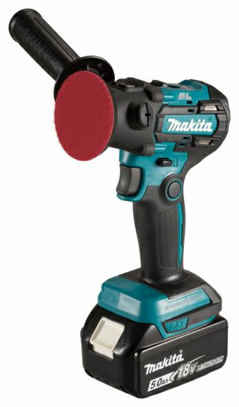 Makita DPV300RTJ Akku-Schleif- und Poliermaschine, 18 V, 5,0 Ah, in Mbox