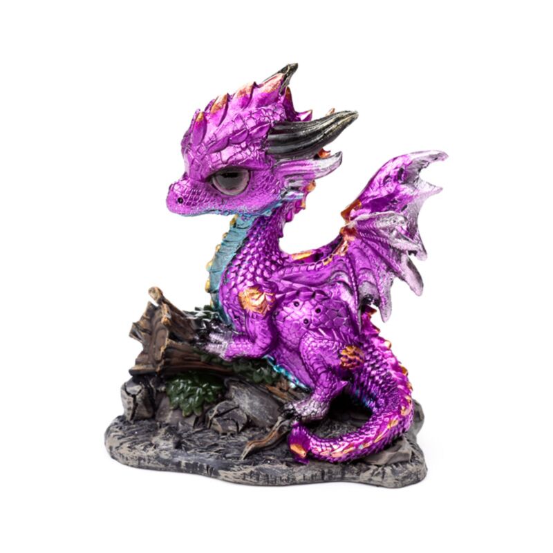 Elemente niedlicher Baby-Amethyst-Walddrache