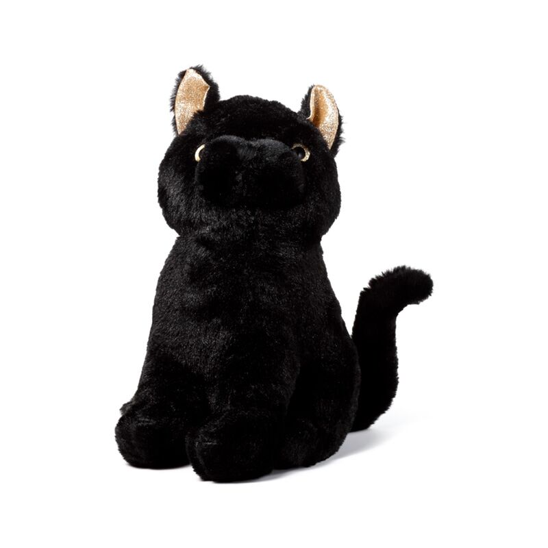 Plüsch-Türstopper mit schwarzer Katze