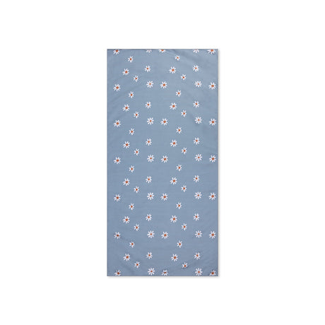 Gänseblümchenblume | blaues Mikrofaserhandtuch 135 x 65 cm