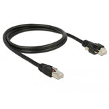 DELOCK RJ45 -Stecker> RJ45 -Stecker mit Schrauben Cat.6 SSTP