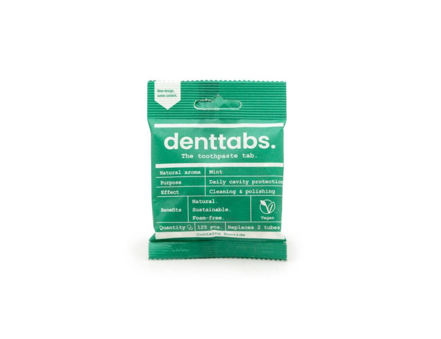 Denttabs Zahnpastatabletten – mit Fluor – Minze