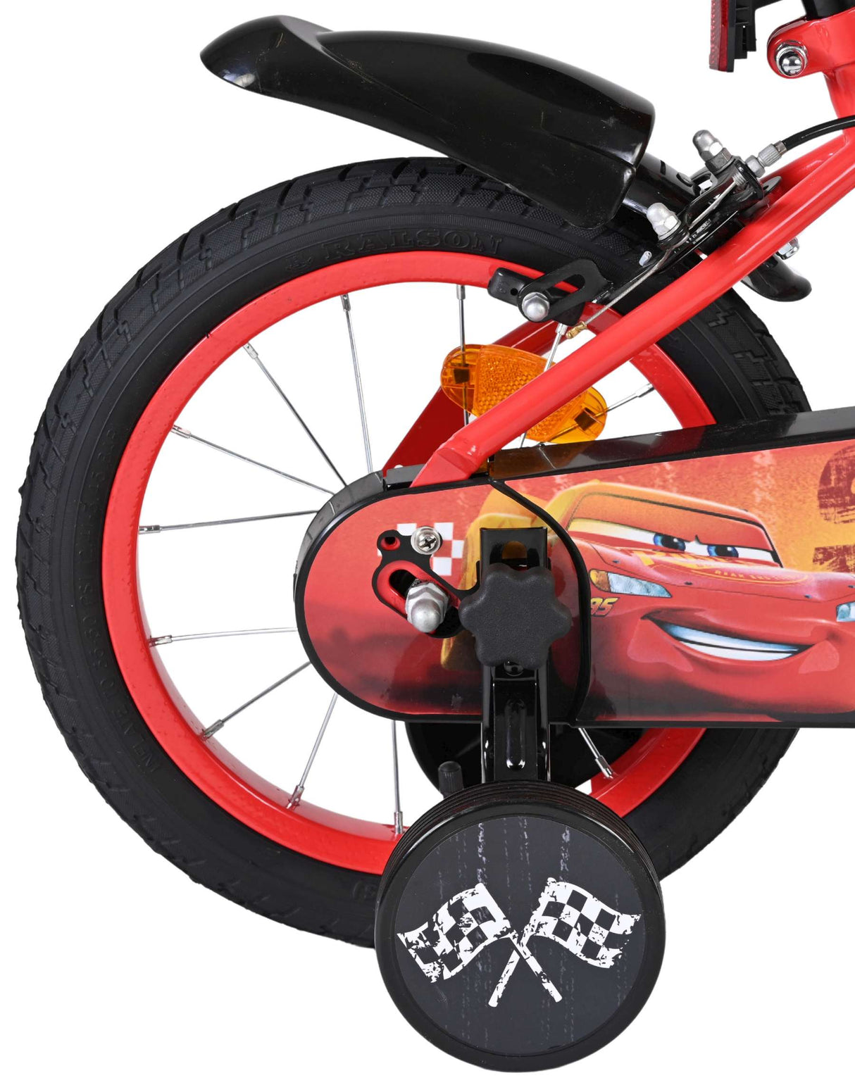 Disney Autos Disney Cars Kinderfahrrad – Jungen – 14 Zoll – rot – zwei Handbremsen