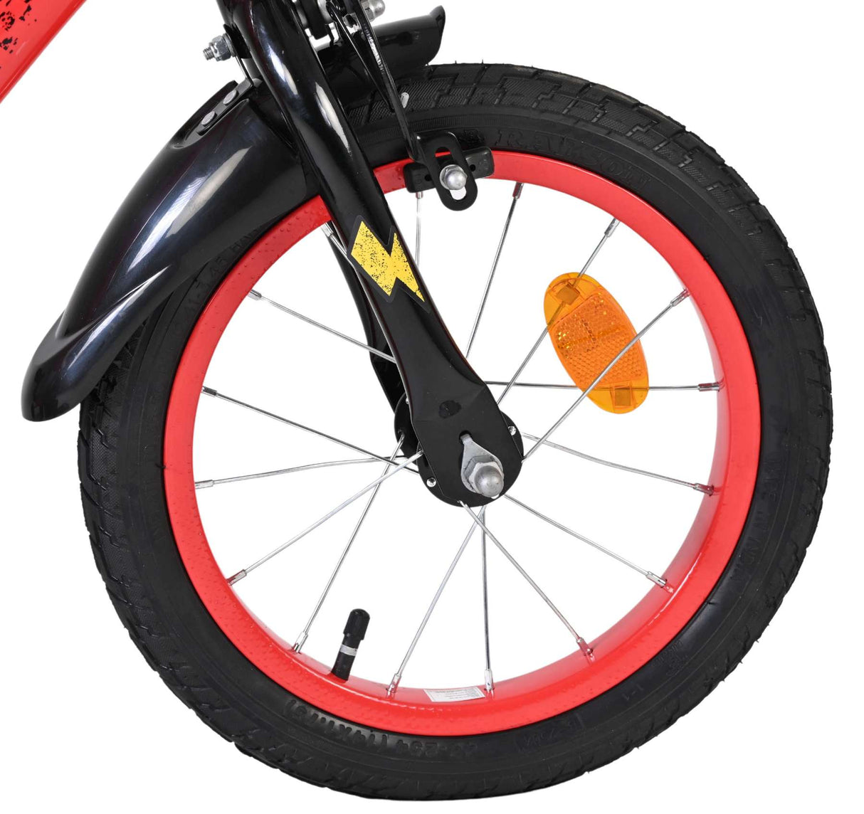 Disney Autos Disney Cars Kinderfahrrad – Jungen – 14 Zoll – rot – zwei Handbremsen