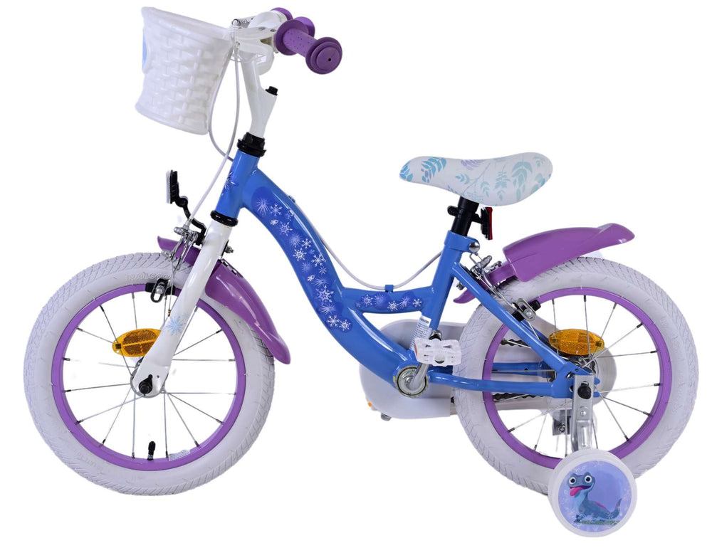 Disney Frozen 2 Kinderbike Girls 14 Zoll blau lila zwei Handbremsen