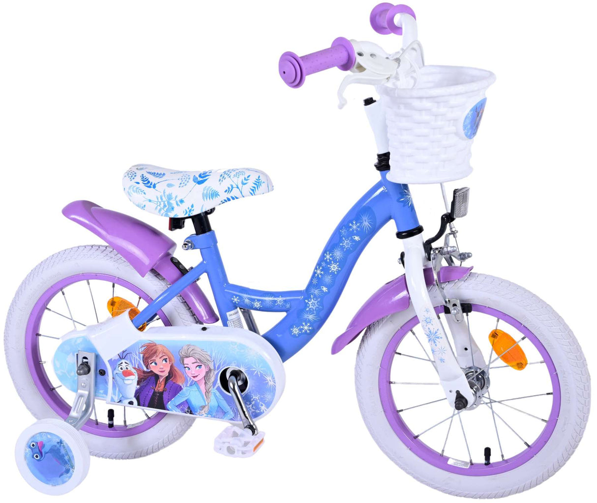 Disney Frozen 2 Bike Children Girls 14 pulgadas Blue Purple