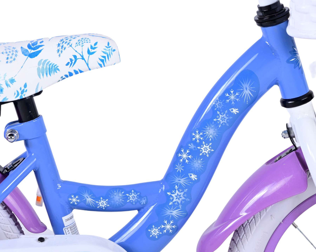 Disney Frozen 2 Bike Children Girls 14 pulgadas Blue Purple