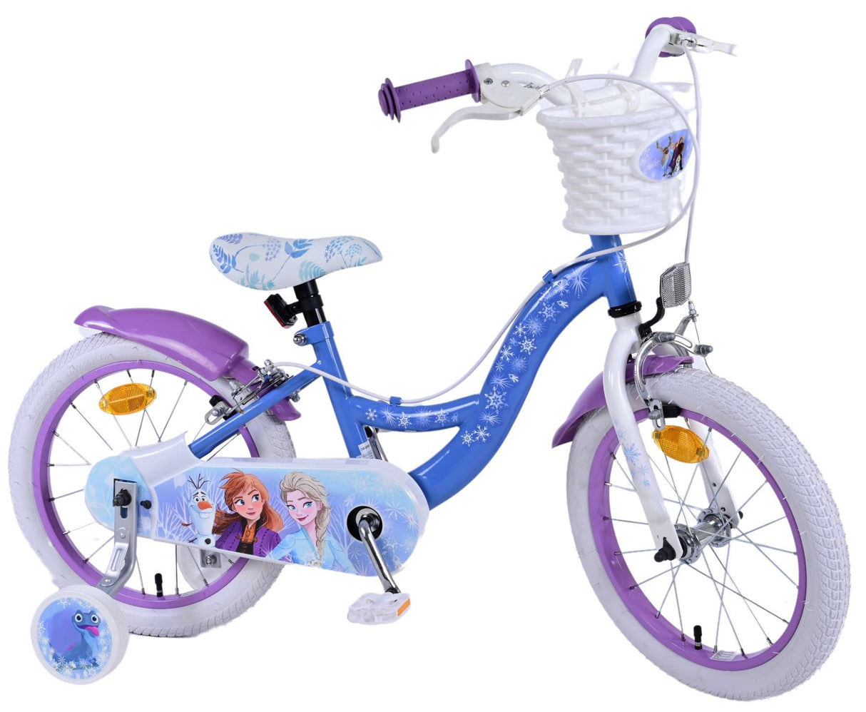 Disney Frozen 2 Kinderbike Girls 16 Zoll blau lila zwei Handbremsen