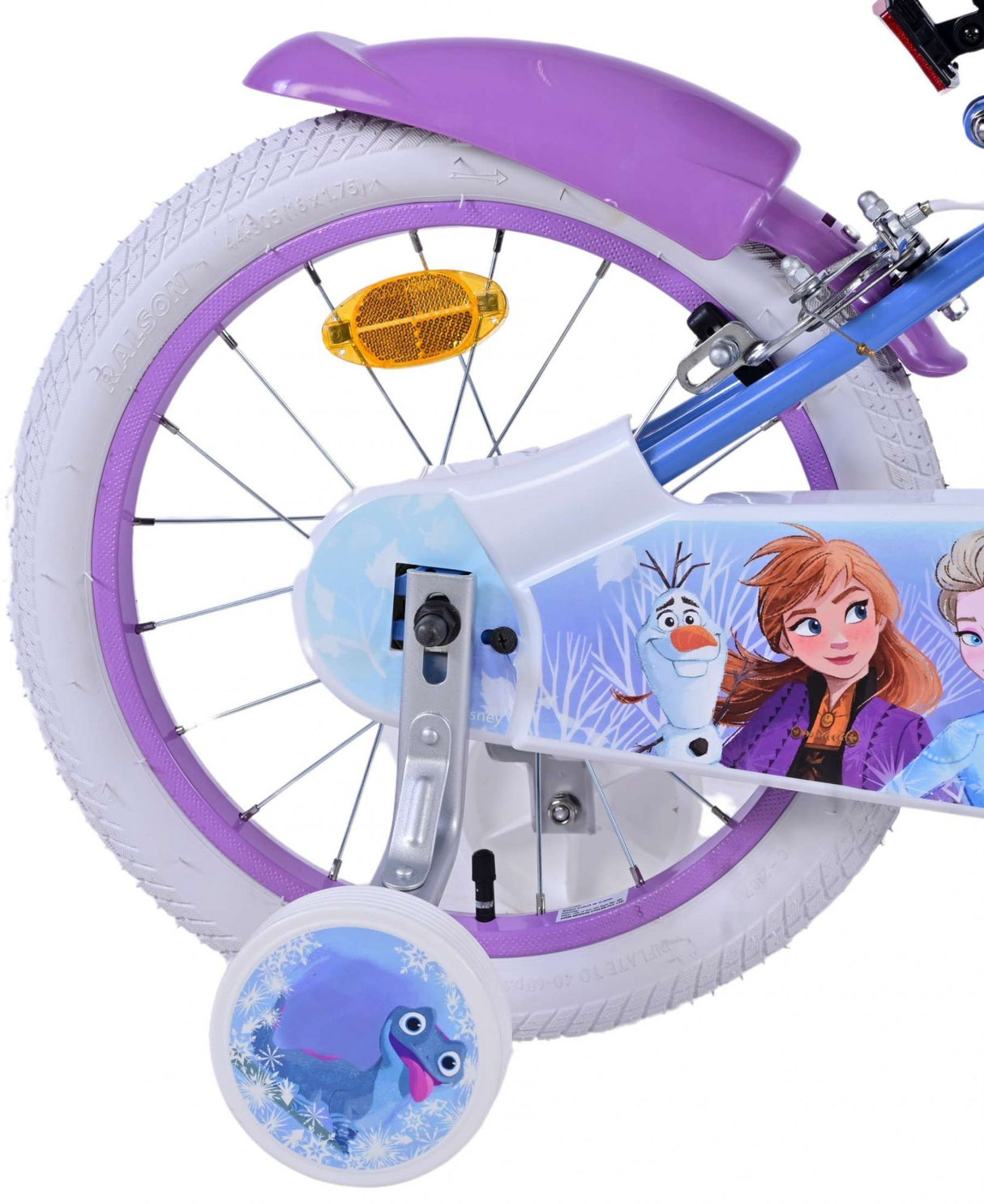 Disney Frozen 2 Kinderbike Girls 16 Zoll blau lila zwei Handbremsen