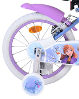 Volare Disney Frozen 2 Kinderfahrrad – Mädchen – 16 Zoll – Blau Lila – Zwei Handbremsen
