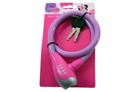 Minnie Maus Kabelschloss lila rosa