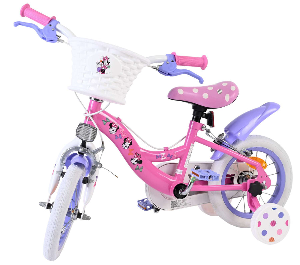 Disney Minnie ist die süßeste aller Zeiten! Kinderfahrrad - Mädchen - 12 Zoll - Pink - zwei Handbremsen