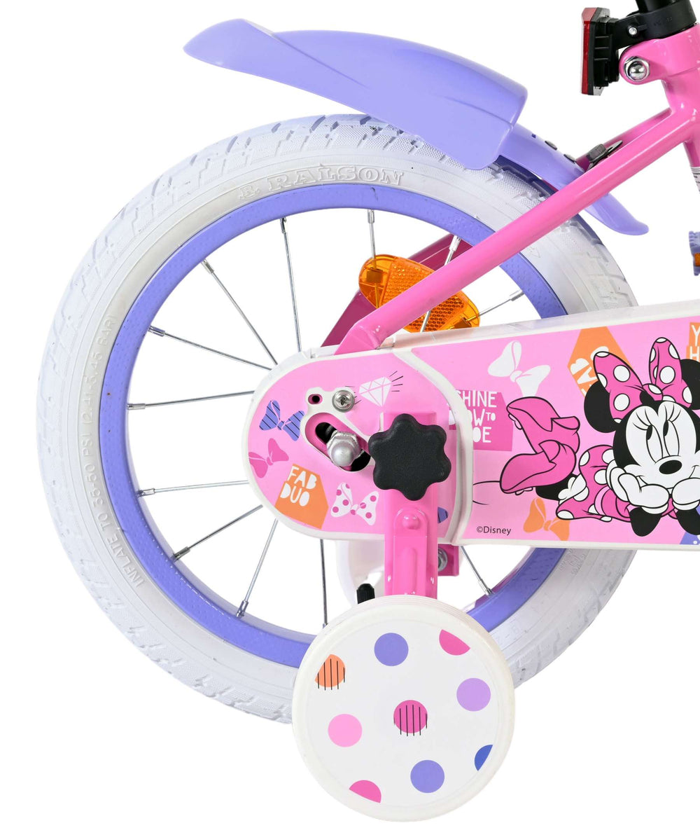 Disney Minnie ist die süßeste aller Zeiten! Kinderfahrrad - Mädchen - 14 Zoll - Rosa
