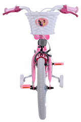 Disney Princess Kinderfiets Meisjes 16 inch Roze Twee Handremmen