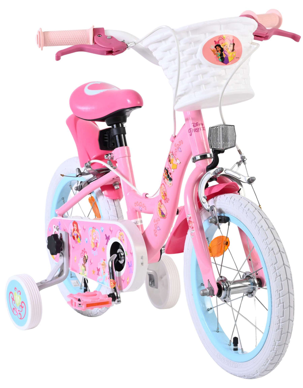 Disney Princess Disney Princess Kinderfahrrad – Mädchen – 14 Zoll – Pink – zwei Handbremsen