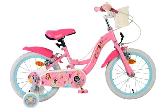 Volare magic royals kinderfiets - meisjes - 16 inch - roze - twee handremmen
