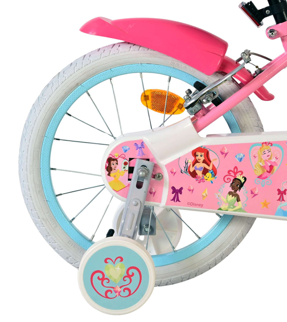 Disney Princess Disney Princess Kinderfahrrad – Mädchen – 16 Zoll – Pink – zwei Handbremsen