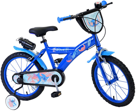 Stitch Stitch Kinderfiets Jongens 16 inch Blauw Twee handremmen