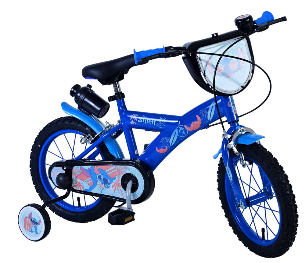 Stichstichstich Kinderrad Jungen 14 Zoll blau zwei Handbremsen