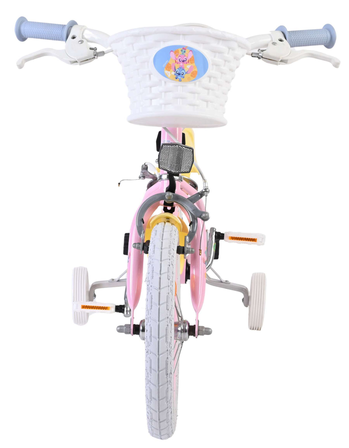 Stich Disney Stitch Kinderfahrrad – Mädchen – 14 Zoll – Pink – zwei Handbremsen