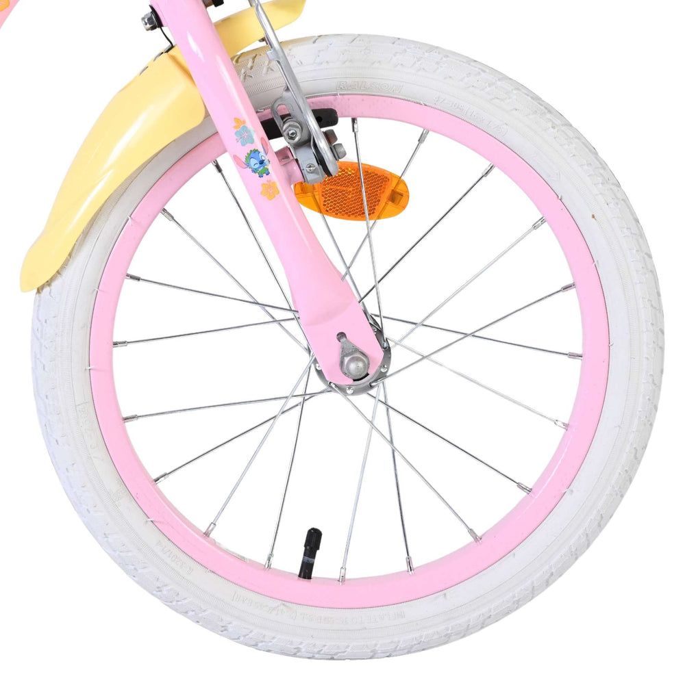 Stich Disney Stitch Kinderfahrrad – Mädchen – 16 Zoll – Pink – zwei Handbremsen