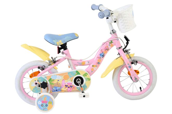 Stich Disney Stitch Kinderfahrrad – Mädchen – 12 Zoll – zwei Handbremsen – Pink