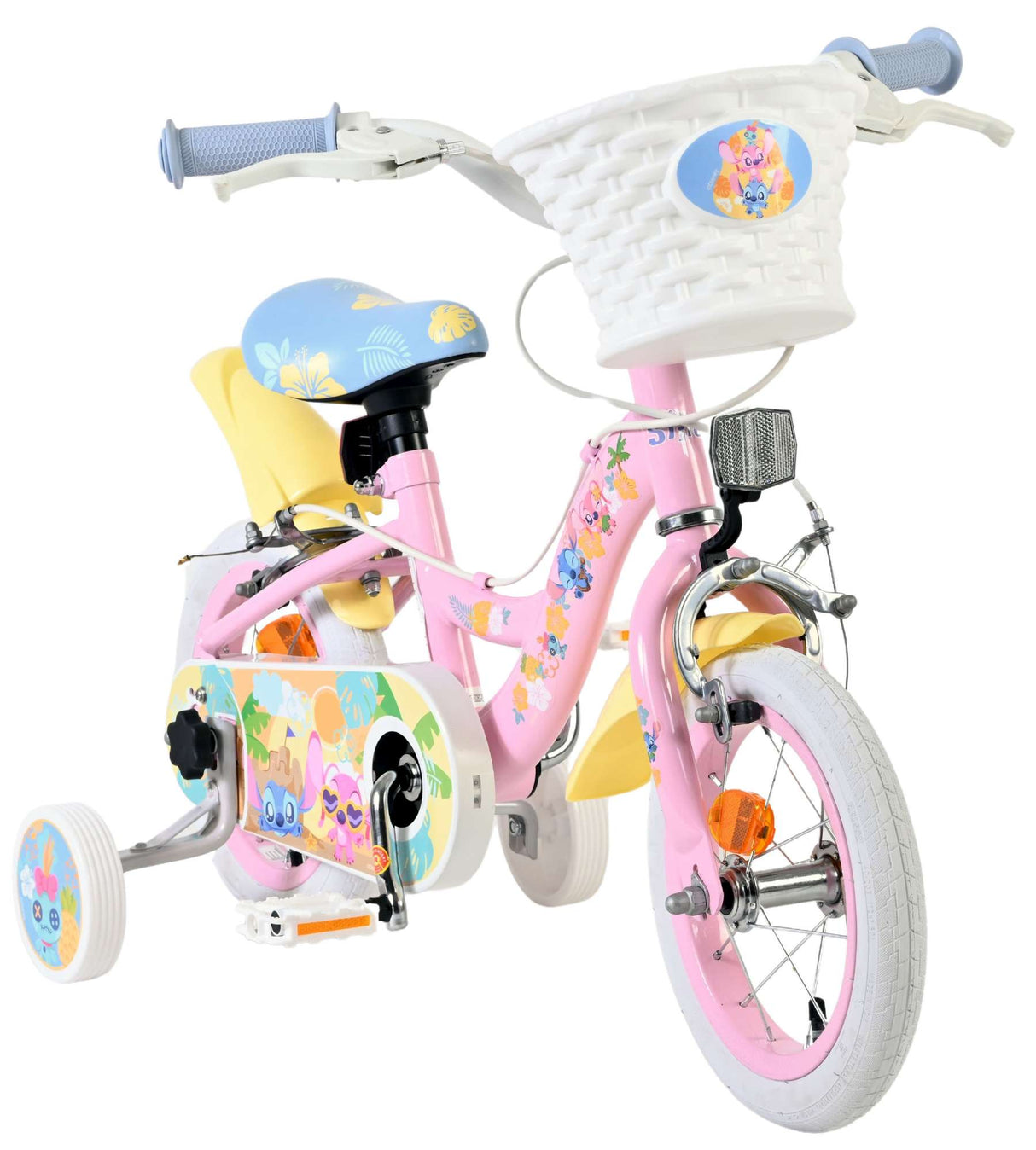 Stich Disney Stitch Kinderfahrrad – Mädchen – 12 Zoll – zwei Handbremsen – Pink
