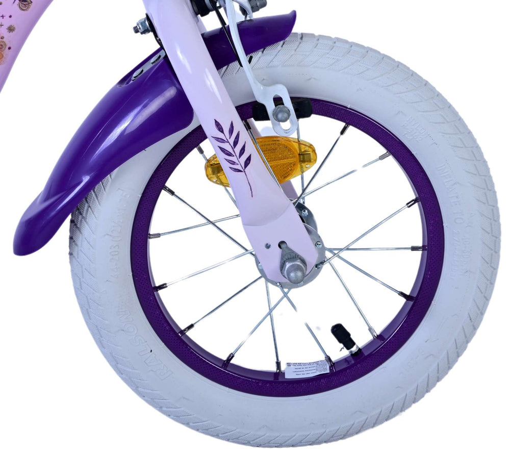 Wünschen Sie Disney Children's Bicycle - Mädchen - 12 Zoll - Lila - Zwei Handbremsen