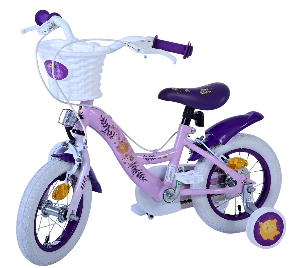 Wunsch Wunsch Kinderbike Girls 12 Zoll lila zwei Handbremsen