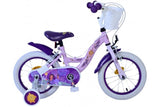 Wünschen Sie Disney Children's Bicycle - Mädchen - 14 Zoll - lila - zwei Handbremsen
