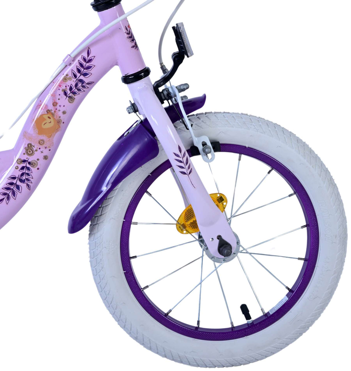 Wünschen Sie Disney Children's Bicycle - Mädchen - 14 Zoll - lila - zwei Handbremsen