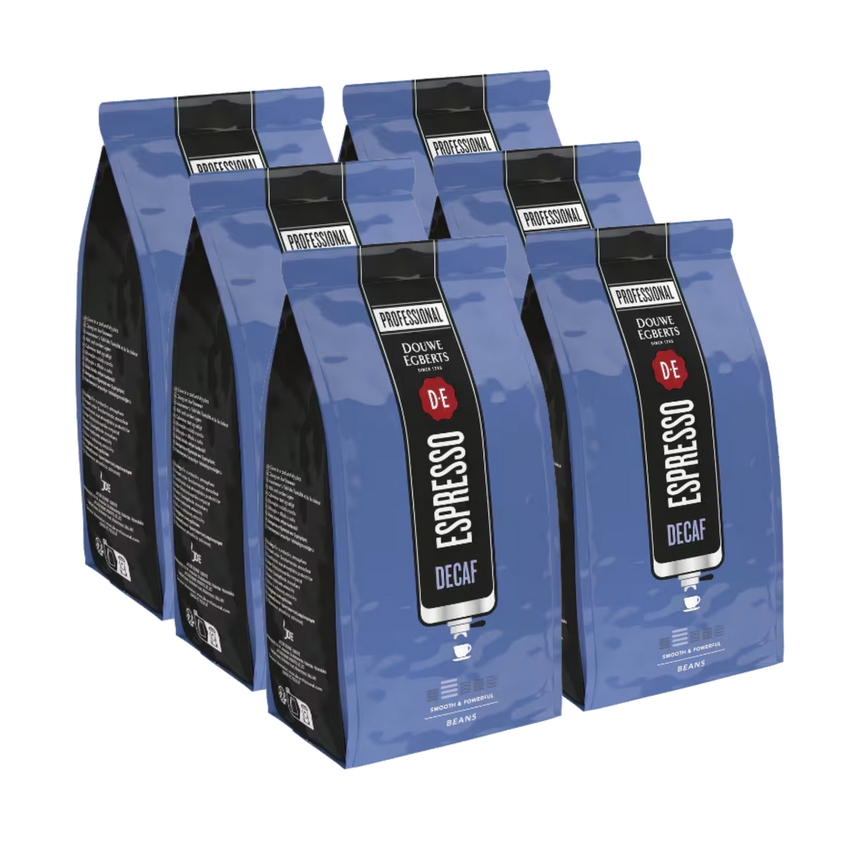 Douwe Egberts Espressokaffeebohnen entkoffeiniert (6x 500gr)