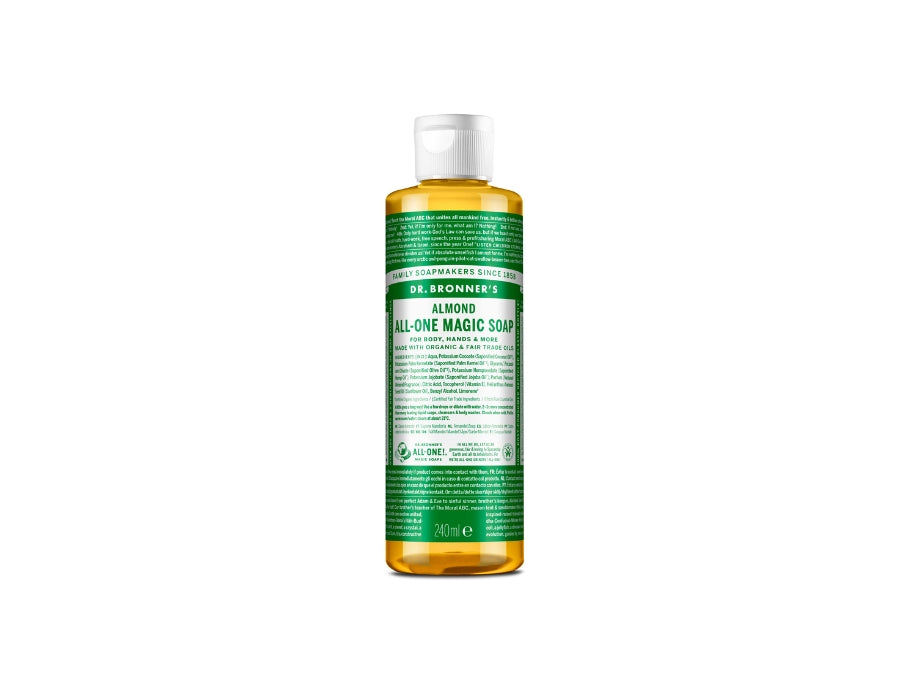Dr. Bronner's Flüssigseife – reines Kastilien – Mandel – 240 ml