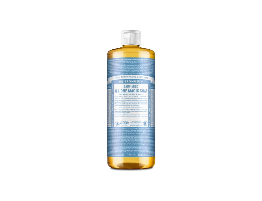 Dr. Bronner's Flüssigseife – reines Kastilien – Baby – parfümfrei – 945 ml