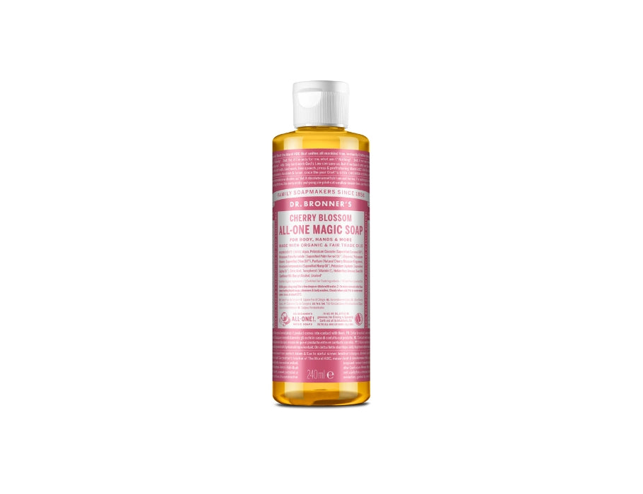Dr. Bronner's Flüssigseife – reines Kastilien – Kirschblüte – 240 ml