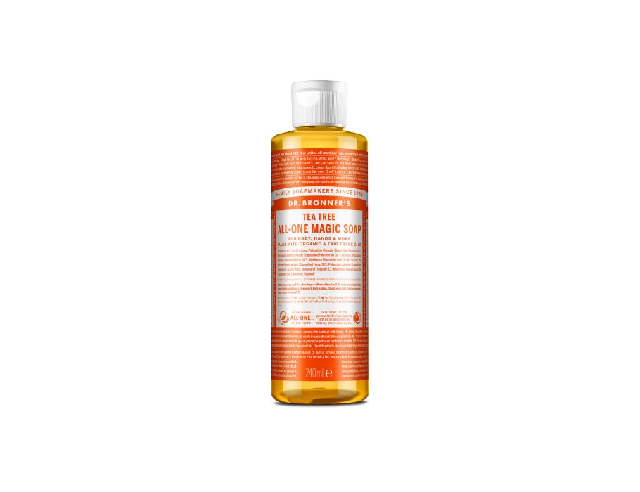 Dr. Bronner's Flüssigseife – reines Kastilien – Teebaum – 240 ml
