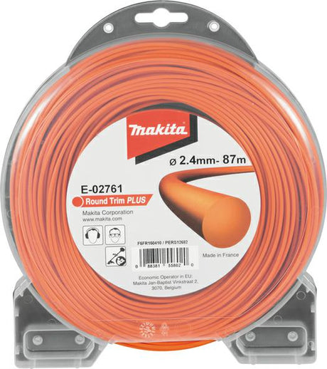 Makita Zubehör Mähfaden 2,4 mm x 87 m rund | orange - e-02761