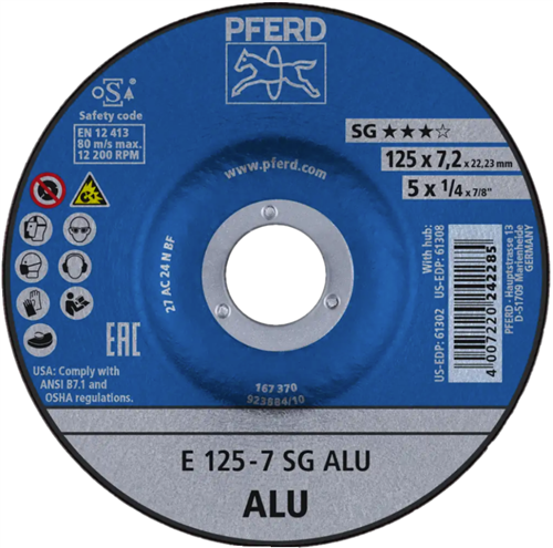 Pferd ABS Aluminium A24 125-7 | 10 Stück