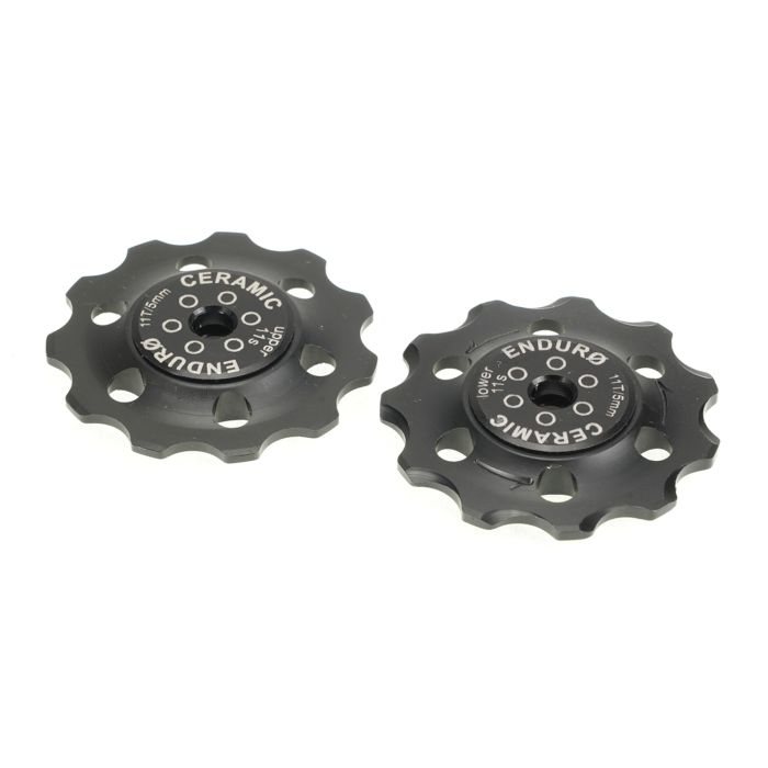 Enduro-Lager-Stützradsatz Zero Keramik – Shimano – 11 Gänge – Schwarz