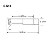Enduro-Lager B 541 SS – 440c Edelstahl (Schrägkontakt) – 1 1 16''x1,5''x9 32''