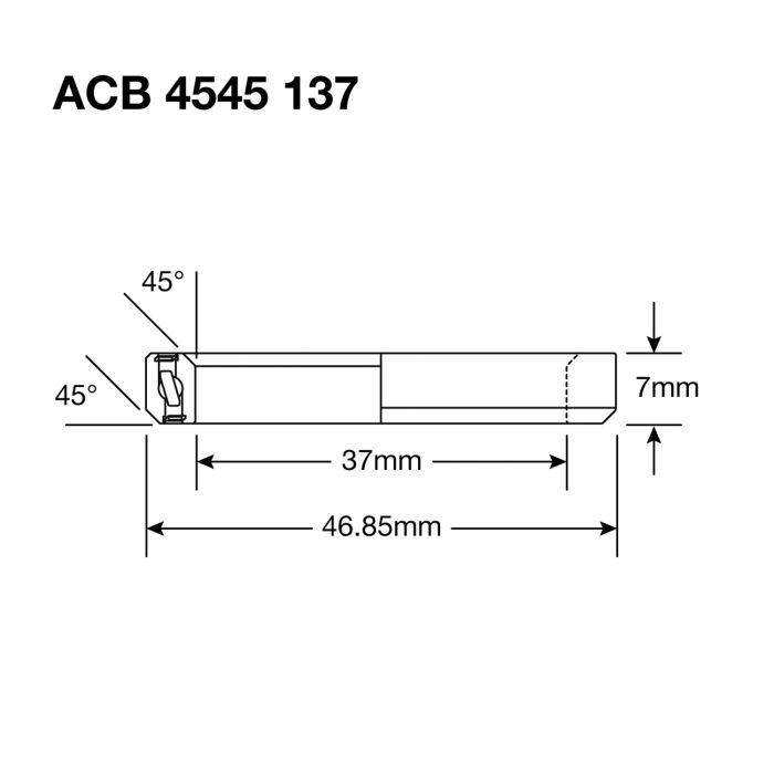 Enduro Bearing Steuersatz ACB 4545 137 37x46,85x7 (45x45°)