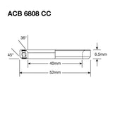 Enduro-Lager ACB 6808 cc SS – 440c Edelstahl (Schrägkontakt) – 40 x 52 x 6,5 (36 x 45°)