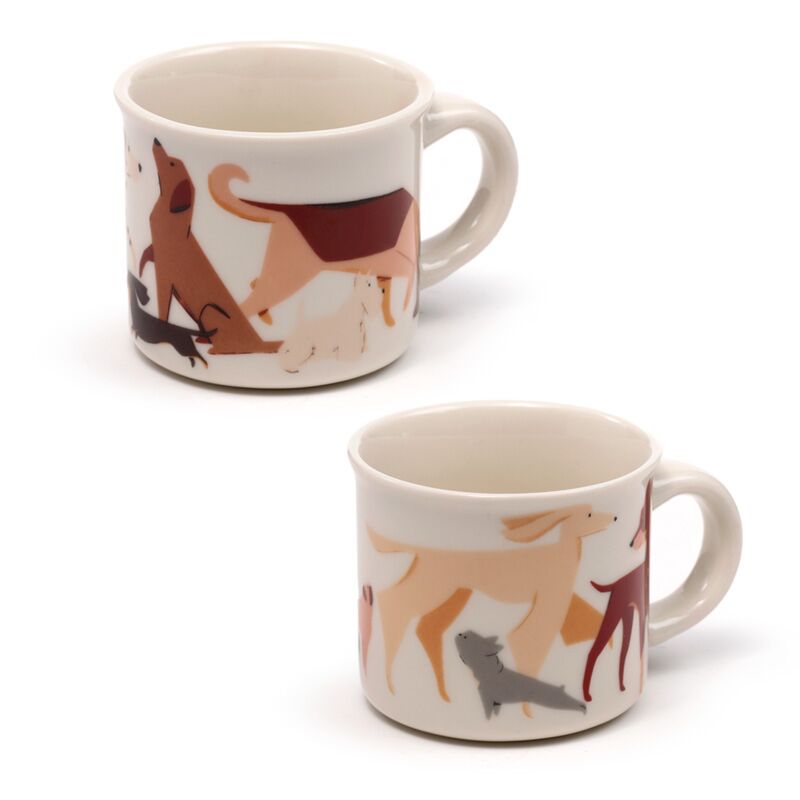 Barks Dog Set mit 2 Espressotassen aus Porzellan