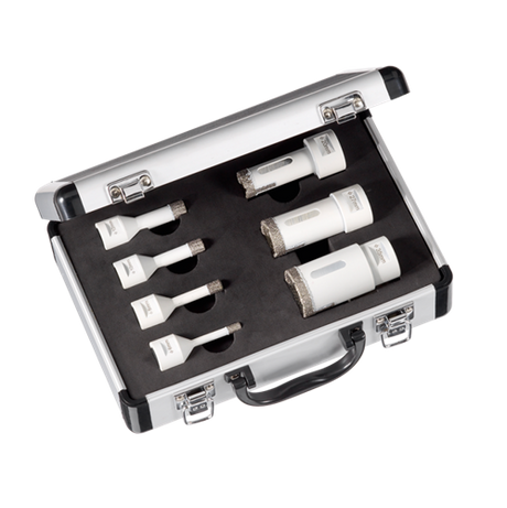 Karat-Fliesenbohrer-Set 20-27-35-55 und 72 mm