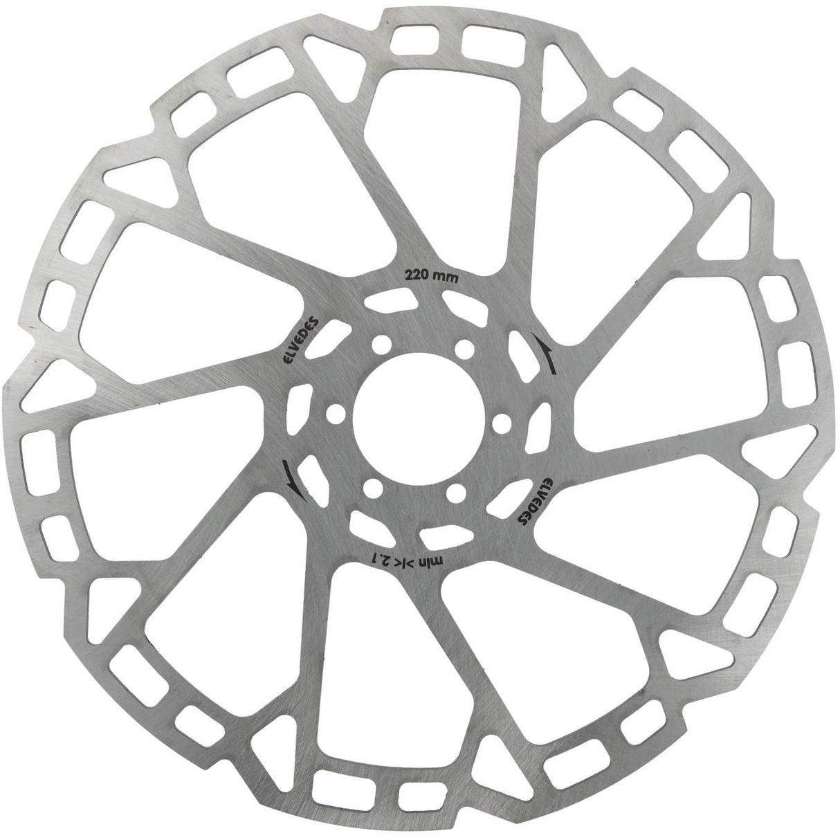 Elvedes brake disc 6-hole Ø220mm T = 2.3 mm