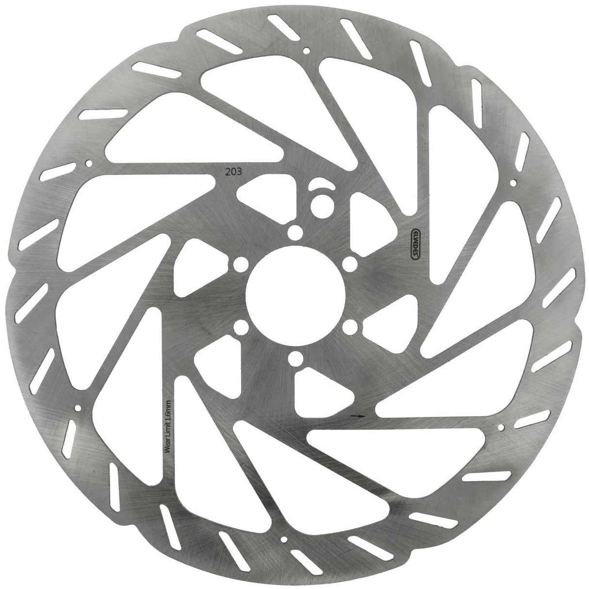 ELVEDES Bremsscheibe 6-Loch Ø203 mm T = 1,8 mm Sensormagnet