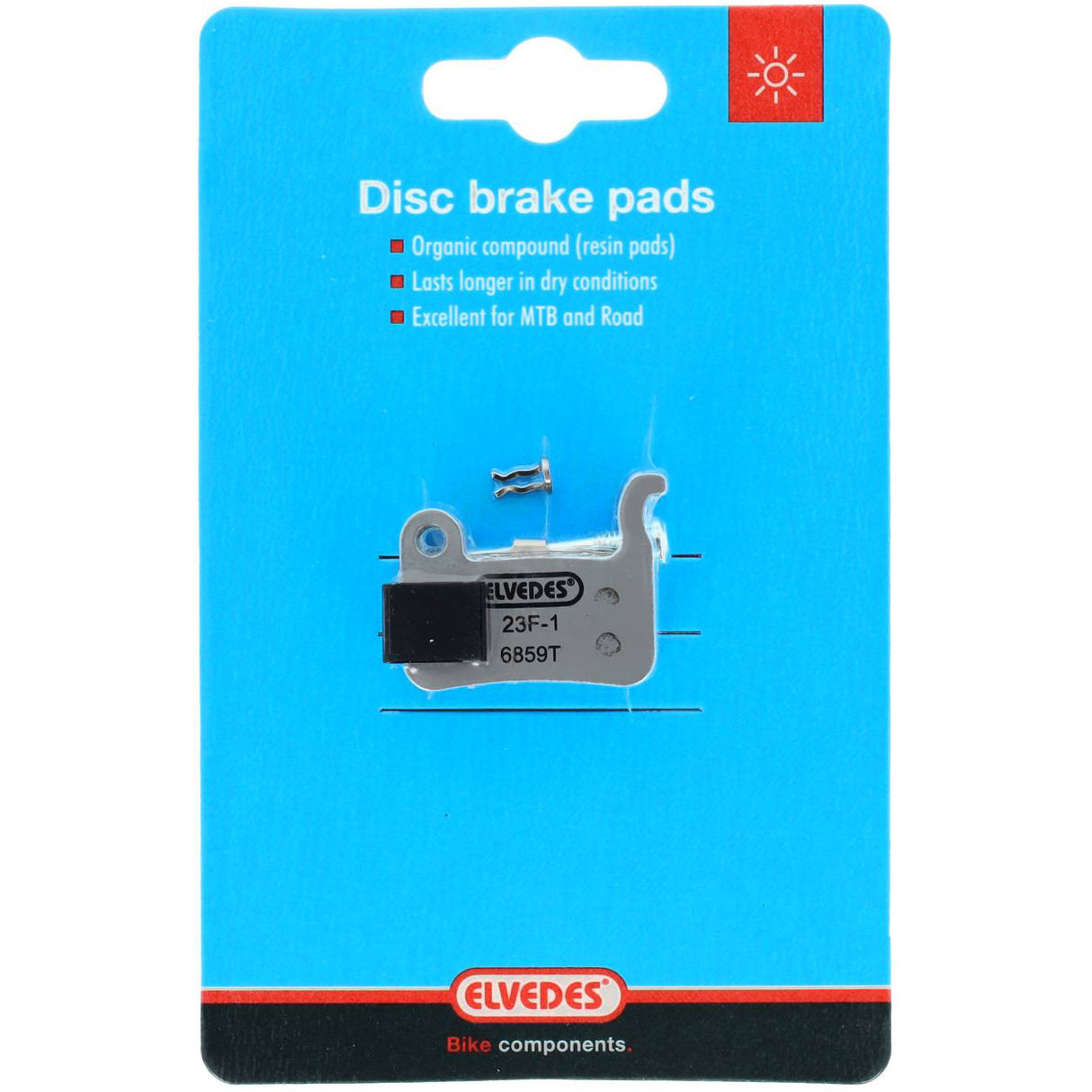 Elvedes Scheibenbremsbelagsatz – Shimano – organische Verbindung (Harz) – 1 Paar